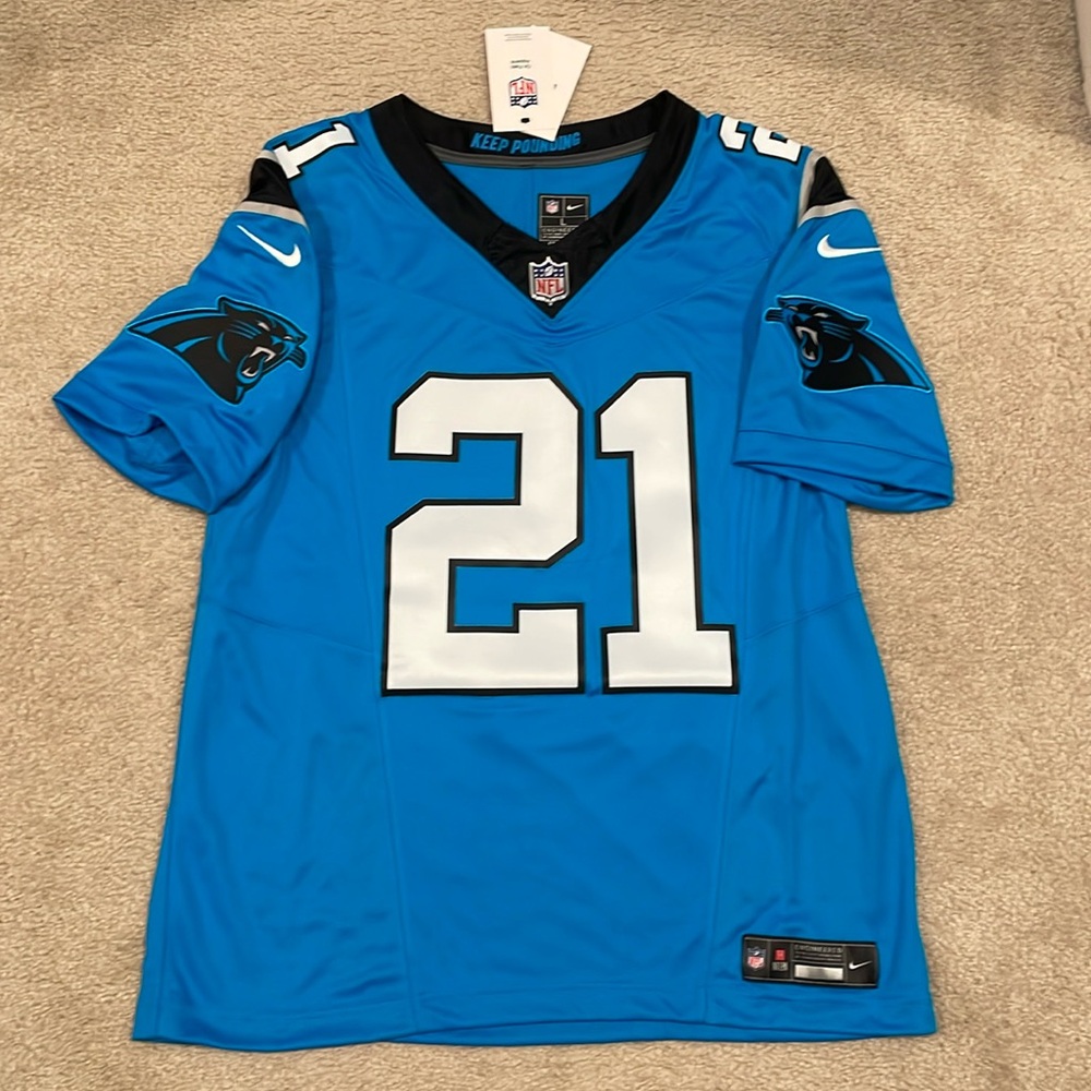 Jeremy Chinn Carolina Panthers Nike Vapor F.U.S.E. Jersey - Blue men size L NWT